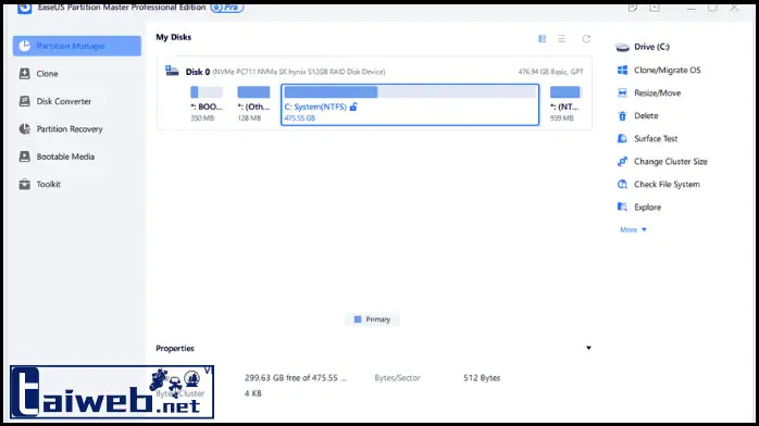 Tải EaseUS Partition Master 18.8.1 Full chuẩn mới nhất 2025